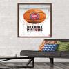 Trends International NBA Detroit Pistons - Drip Basketball 21 Wall Poster, 22.375" x 34", Mahogany Framed Version view 2