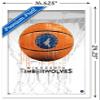 Trends International NBA Minnesota Timberwolves - Drip Basketball 21 Wall Poster, 14.725" x 22.375", White Framed Version view 3