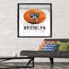 Trends International NBA Brooklyn Nets - Drip Basketball 21 Wall Poster, 22.375" x 34", Black Framed Version view 2