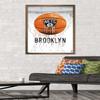 Trends International NBA Brooklyn Nets - Drip Basketball 21 Wall Poster, 22.375" x 34", Bronze Framed Version view 2