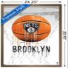 Trends International NBA Brooklyn Nets - Drip Basketball 21 Wall Poster, 22.375" x 34", Bronze Framed Version view 3