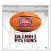 Trends International NBA Detroit Pistons - Drip Basketball 21 Wall Poster, 22.375" x 34", Premium Print and White Hanger Bundle view 1