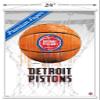 Trends International NBA Detroit Pistons - Drip Basketball 21 Wall Poster, 22.375" x 34", Premium Print and White Hanger Bundle view 3