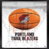 Trends International NBA Portland Trail Blazers - Drip Basketball 21 Wall Poster, 22.375" x 34", Black Framed Version view 1