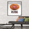 Trends International NBA Detroit Pistons - Drip Basketball 21 Wall Poster, 22.375" x 34", Barnwood Framed Version view 2
