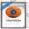 Trends International NBA Minnesota Timberwolves - Drip Basketball 21 Wall Poster, 14.725" x 22.375", Barnwood Framed Version view 3