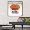 Trends International NBA Detroit Pistons - Drip Basketball 21 Wall Poster, 22.375" x 34", Bronze Framed Version view 2
