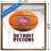 Trends International NBA Detroit Pistons - Drip Basketball 21 Wall Poster, 22.375" x 34", Bronze Framed Version view 3