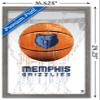 Trends International NBA Memphis Grizzlies - Drip Basketball 21 Wall Poster, 14.725" x 22.375", Barnwood Framed Version view 3