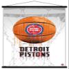 Trends International NBA Detroit Pistons - Drip Basketball 21 Wall Poster, 22.375" x 34", Premium Print and Black Hanger Bundle view 1