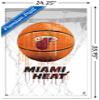 Trends International NBA Miami Heat - Drip Basketball 21 Wall Poster, 22.375" x 34", White Framed Version view 3
