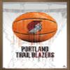 Trends International NBA Portland Trail Blazers - Drip Basketball 21 Wall Poster, 22.375" x 34", Bronze Framed Version view 1
