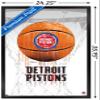 Trends International NBA Detroit Pistons - Drip Basketball 21 Wall Poster, 22.375" x 34", Black Framed Version view 3