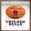 Trends International NBA Chicago Bulls - Drip Basketball 21 Wall Poster, 22.375" x 34", Bronze Framed Version view 1