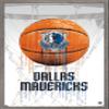 Trends International NBA Dallas Mavericks - Drip Basketball 21 Wall Poster, 22.375" x 34", Barnwood Framed Version view 1