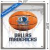 Trends International NBA Dallas Mavericks - Drip Basketball 21 Wall Poster, 22.375" x 34", Barnwood Framed Version view 3