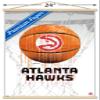 Trends International NBA Atlanta Hawks - Drip Basketball 21 Wall Poster, 22.375" x 34", Premium Print and Beechwood Hanger Bundle view 3
