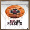 Trends International NBA Houston Rockets - Drip Basketball 21 Wall Poster, 14.725" x 22.375", Bronze Framed Version view 1