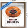 Trends International NBA Houston Rockets - Drip Basketball 21 Wall Poster, 14.725" x 22.375", Bronze Framed Version view 3