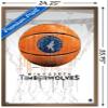 Trends International NBA Minnesota Timberwolves - Drip Basketball 21 Wall Poster, 22.375" x 34", Bronze Framed Version view 3