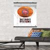 Trends International NBA Detroit Pistons - Drip Basketball 21 Wall Poster, 22.375" x 34", Premium Poster & Clip Bundle view 2