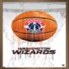 Trends International NBA Washington Wizards - Drip Basketball 21 Wall Poster, 22.375" x 34", Bronze Framed Version view 1