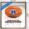 Trends International NBA Washington Wizards - Drip Basketball 21 Wall Poster, 22.375" x 34", Bronze Framed Version view 3