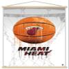 Trends International NBA Miami Heat - Drip Basketball 21 Wall Poster, 22.375" x 34", Print and Beechwood Hanger Bundle view 1