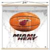 Trends International NBA Miami Heat - Drip Basketball 21 Wall Poster, 22.375" x 34", Print and Beechwood Hanger Bundle view 3