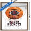 Trends International NBA Houston Rockets - Drip Basketball 21 Wall Poster, 22.375" x 34", Bronze Framed Version view 3