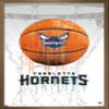 Trends International NBA Charlotte Hornets - Drip Basketball 21 Wall Poster, 22.375" x 34", Bronze Framed Version view 1