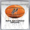 Trends International NBA San Antonio Spurs - Drip Basketball 21 Wall Poster, 22.375" x 34", Silver Framed Version view 1