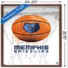Trends International NBA Memphis Grizzlies - Drip Basketball 21 Wall Poster, 22.375" x 34", Mahogany Framed Version view 3