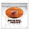 Trends International NBA Miami Heat - Drip Basketball 21 Wall Poster, 22.375" x 34", Print and White Hanger Bundle view 1