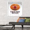 Trends International NBA Chicago Bulls - Drip Basketball 21 Wall Poster, 22.375" x 34", White Framed Version view 2