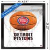 Trends International NBA Detroit Pistons - Drip Basketball 21 Wall Poster, 14.725" x 22.375", Black Framed Version view 3