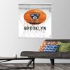 Trends International NBA Brooklyn Nets - Drip Basketball 21 Wall Poster, 22.375" x 34", Premium Print and White Hanger Bundle view 2