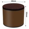 KaysaLY 4Pcs Furniture Bed Risers, 52Mm Chair Raiser Furniture Risers Lift Sofa Table Storage Wood Color, Footboard Booster Bed Lift Furniture Booster,Brown view 2