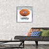 Trends International NBA Oklahoma City Thunder - Drip Basketball 21 Wall Poster, 14.725" x 22.375", Silver Framed Version view 2