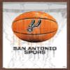 Trends International NBA San Antonio Spurs - Drip Basketball 21 Wall Poster, 22.375" x 34", Mahogany Framed Version view 1