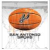 Trends International NBA San Antonio Spurs - Drip Basketball 21 Wall Poster, 22.375" x 34", White Framed Version view 1