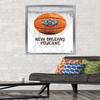 Trends International NBA New Orleans Pelicans - Drip Basketball 21 Wall Poster, 22.375" x 34", Silver Framed Version view 2