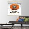 Trends International NBA Denver Nuggets - Drip Basketball 21 Wall Poster, 22.375" x 34", Premium Print and Beechwood Hanger Bundle view 2