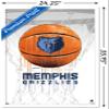 Trends International NBA Memphis Grizzlies - Drip Basketball 21 Wall Poster, 22.375" x 34", White Framed Version view 3