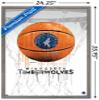 Trends International NBA Minnesota Timberwolves - Drip Basketball 21 Wall Poster, 22.375" x 34", Barnwood Framed Version view 3