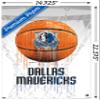 Trends International NBA Dallas Mavericks - Drip Basketball 21 Wall Poster, 14.725" x 22.375", Premium Poster & Mount Bundle view 3