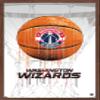 Trends International NBA Washington Wizards - Drip Basketball 21 Wall Poster, 22.375" x 34", Mahogany Framed Version view 1