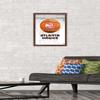 Trends International NBA Atlanta Hawks - Drip Basketball 21 Wall Poster, 14.725" x 22.375", Mahogany Framed Version view 2