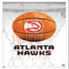 Trends International NBA Atlanta Hawks - Drip Basketball 21 Wall Poster, 22.375" x 34", White Framed Version view 1