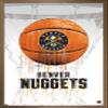 Trends International NBA Denver Nuggets - Drip Basketball 21 Wall Poster, 14.725" x 22.375", Bronze Framed Version view 1